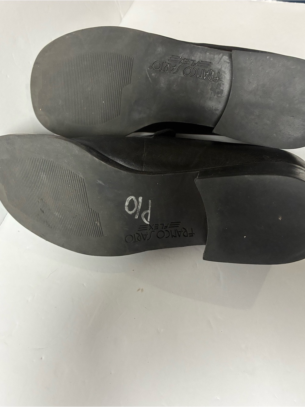 Franco Sarto Black Leather Slip-On Loafers - Picture 8 of 10
